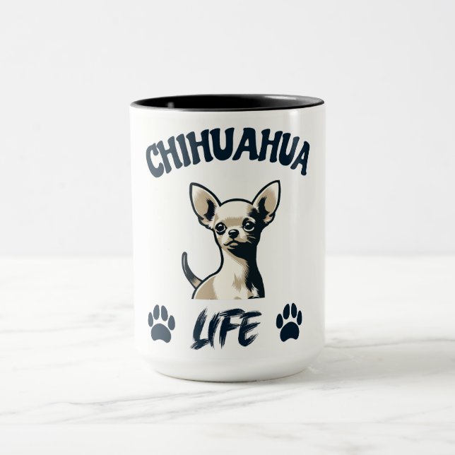 Caneca Cachorro Chihuahua engraçado (Centro)