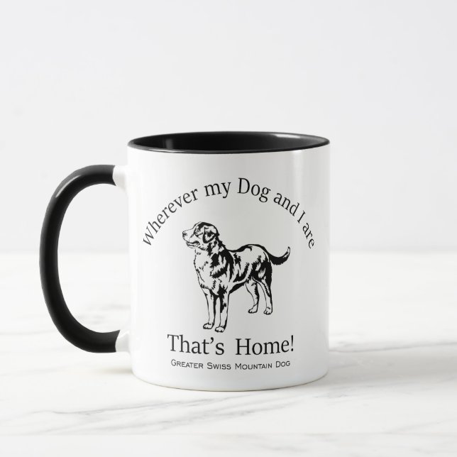 Caneca Cachorro da Grande Montanha Suíça (Esquerda)