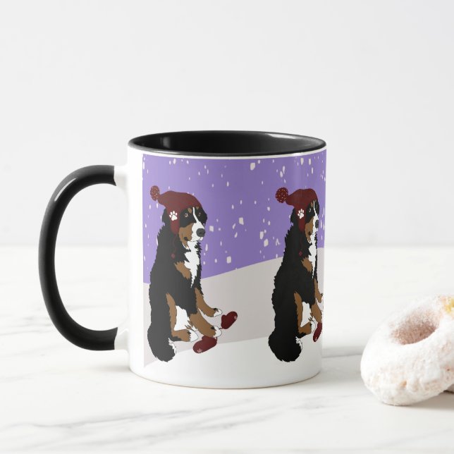 Caneca Cachorro da Montanha Bernese  (Com Donut)