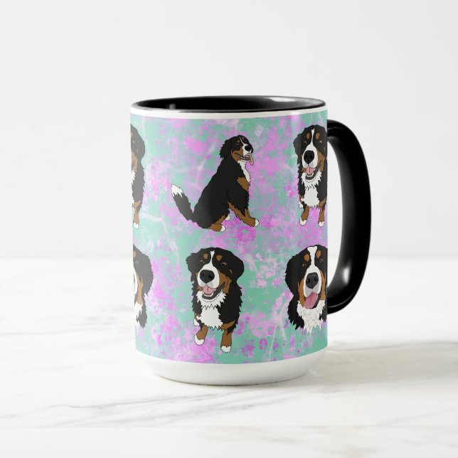 Caneca Cachorro da Montanha Bernese (Frente Esquerda)