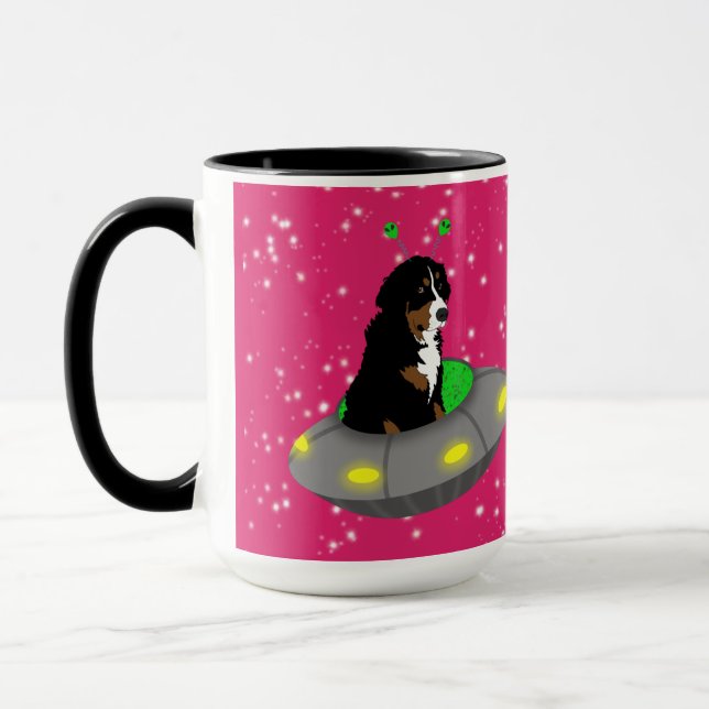 Caneca Cachorro da Montanha Bernese alienígena (Esquerda)