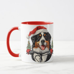 Caneca Cachorro da Montanha Bernese de Natal