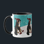 Caneca Cachorro da montanha Winter Bernese<br><div class="desc">Cachorro da Montanha Bernese</div>