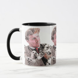 Caneca Cachorro Dalmático Cachorro Branco Bonitinho Preto