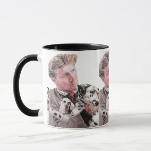 Caneca Cachorro Dalmático Cachorro Branco Bonitinho Preto