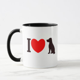 Caneca Cachorro de Amor Negrito