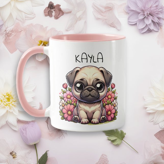 Caneca Cachorro de Cachorro Cute Personalizado (Criador carregado)