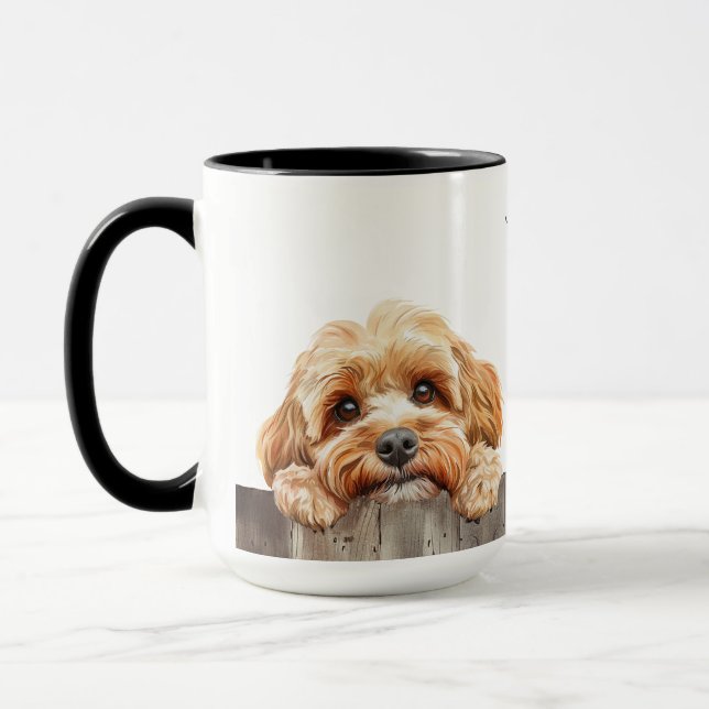 Caneca Cachorro de Cockapoo (Esquerda)