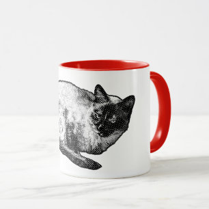 Caneca Cachorro de inverno pontilhado estilo mangá