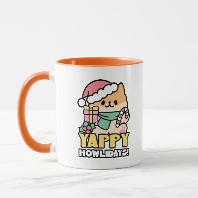 Caneca Cachorro de Natal Bonito - Erradias de Yappy (Esquerda)