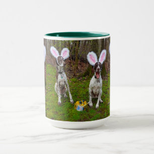 Caneca Cachorro de Ovo de Páscoa e Cães de Festa Duas C