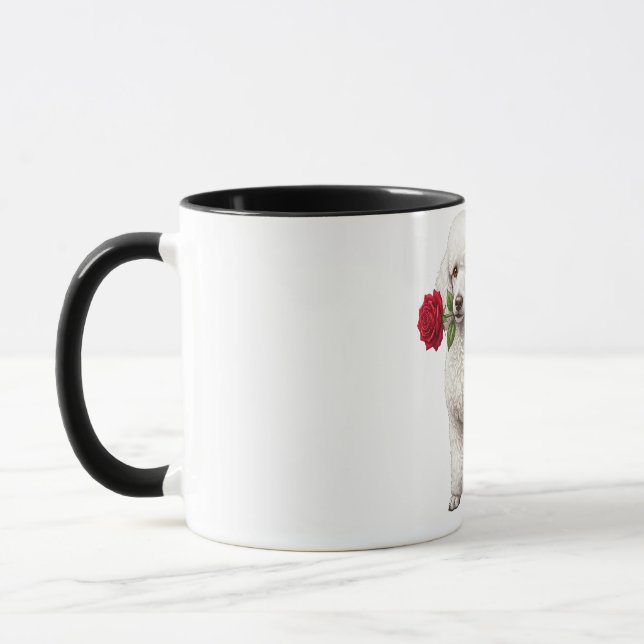 Caneca Cachorro de Poodle Fofo (Esquerda)
