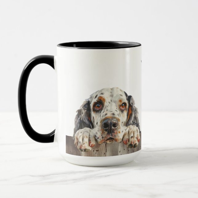 Caneca Cachorro de Setter Inglês (Esquerda)