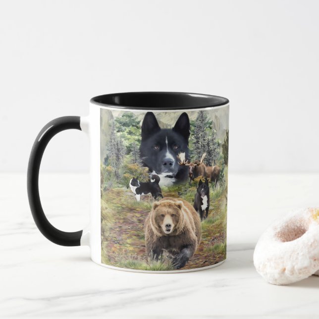 Caneca Cachorro de Urso Karelian (Com Donut)
