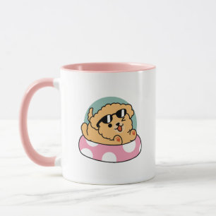Caneca Cachorro de verão - Cachorro flutuante com óculos 
