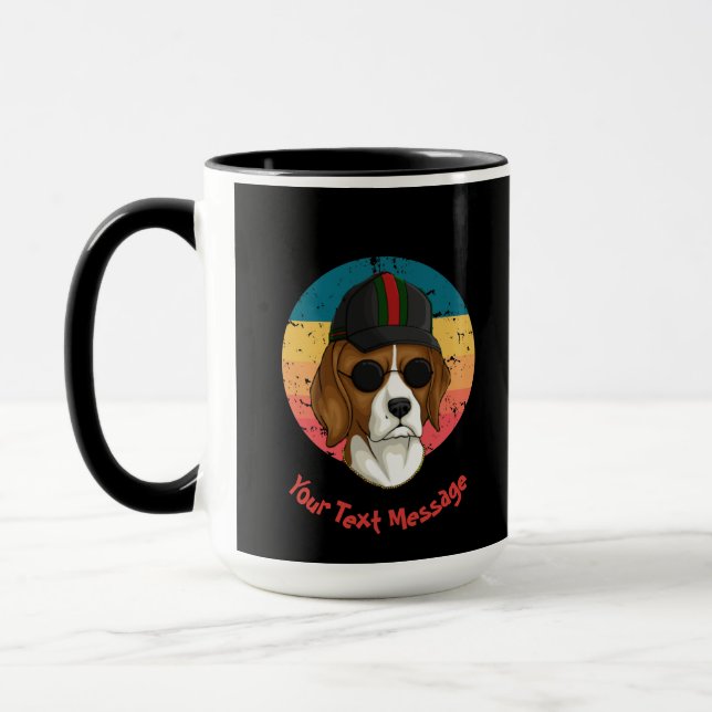 Caneca Cachorro do Pôr do Sol (Esquerda)