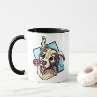 Caneca Cachorro e biscoito felizes