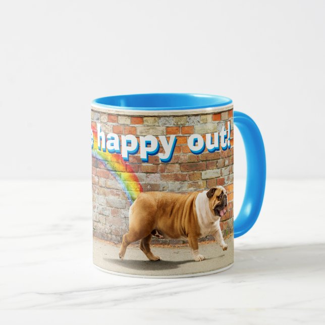 Caneca Cachorro e Grafite (Frente Esquerda)