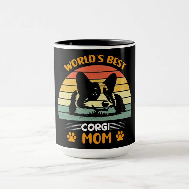 Caneca Cachorro Engraçado Corgi (Centro)