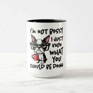 Caneca Cachorro Engraçado Eu Não Sou Mandona