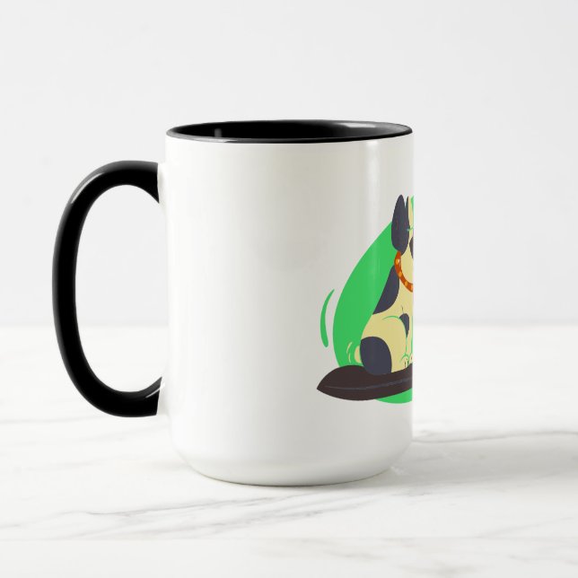 Caneca Cachorro Engraçado Lover Mug: "Eu Trabalho Duro Pa (Esquerda)