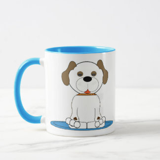 Caneca Cachorro esperando os donos voltarem para casa