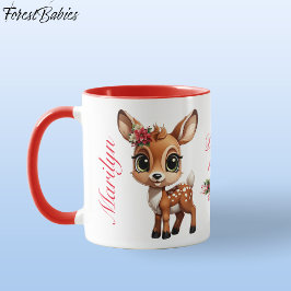 Caneca Cachorro, Fawn, Doe 🦌 🎄 Adormecido