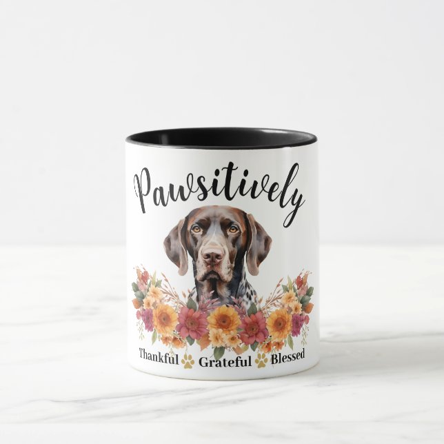 Caneca Cachorro Fofo Agradecido Abençoado Adorável (Centro)