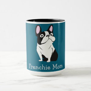 Caneca Cachorro Fofo, azul escuro médio