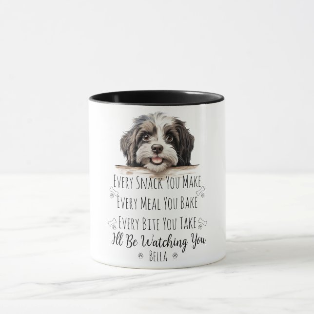 Caneca Cachorro Havanese Fofo Personalizado Divertido (Centro)