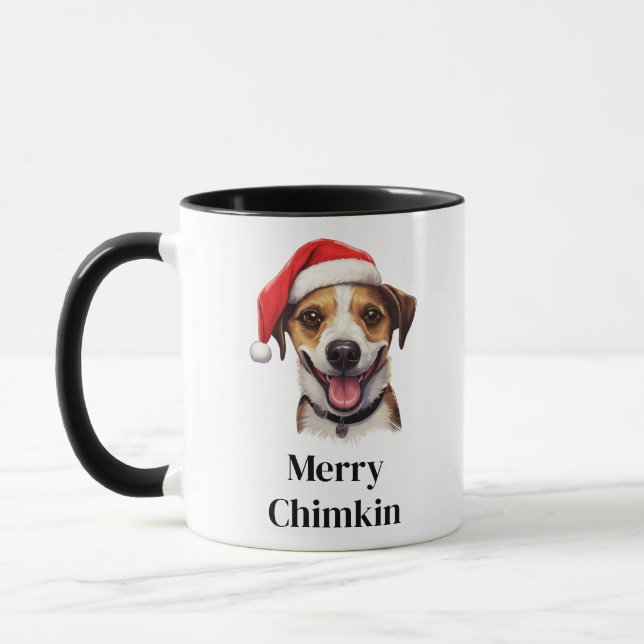 Caneca Cachorro Jack Russell Terrier com Chapéu de Papai  (Esquerda)