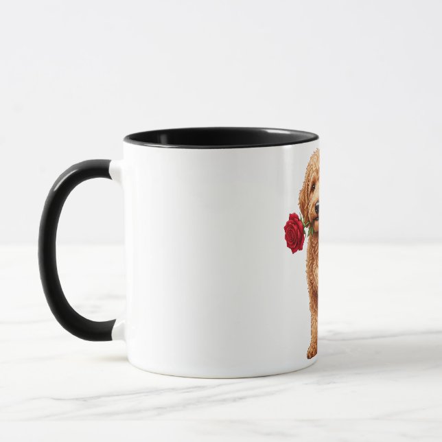 Caneca Cachorro Labradoodle Fofo (Esquerda)