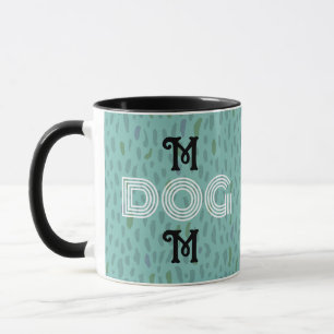 Caneca Cachorro Mãe, fofinha, moça de moda azul preto