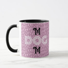 Caneca Cachorro Mãe, fofinha, moça de moda negra rosa