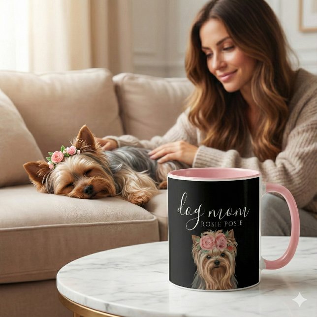 Caneca Cachorro Mãe Mug (Celebrate a special dog mom with this cute personalized mug! )