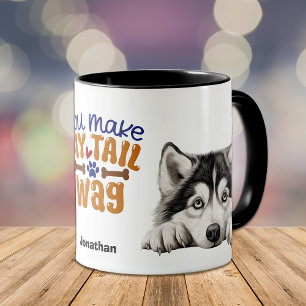 Caneca Cachorro Malamute do Alaska, Você Faz Minha Cartei