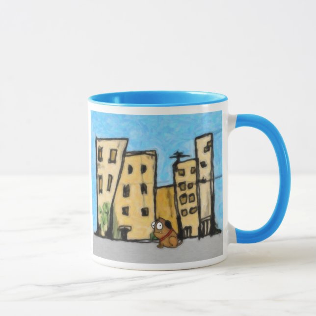 Caneca Cachorro na cidade (Direita)