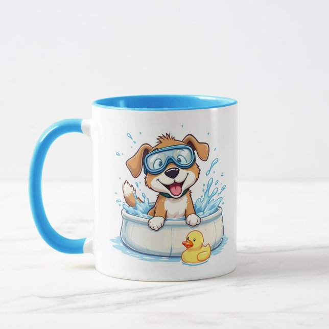 Caneca Cachorro Nato Jogado - Presente Divertido para Alo (Esquerda)