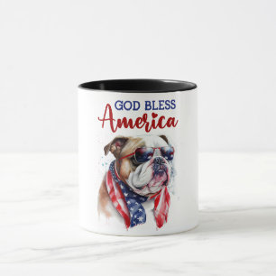Caneca Cachorro Patriota-Buldogue