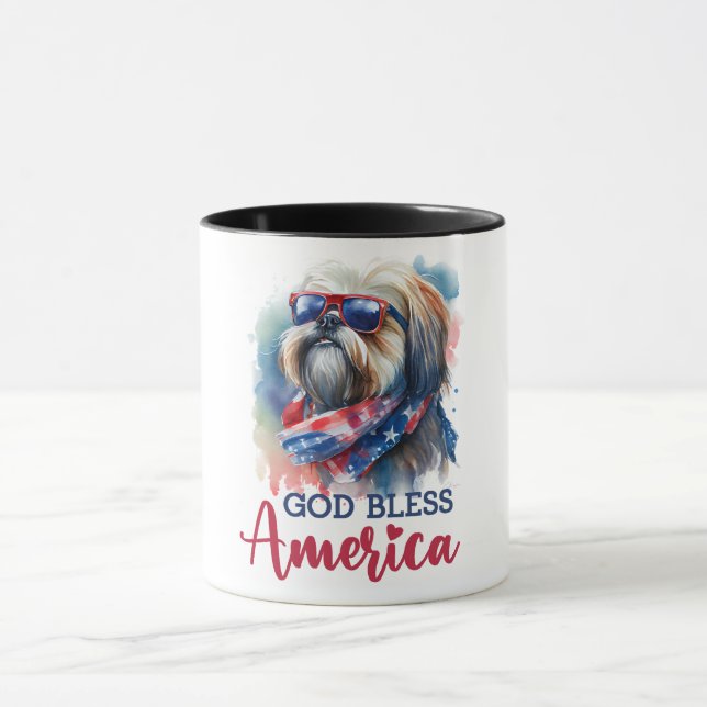 Caneca Cachorro Patriota-Shih tzu (Centro)