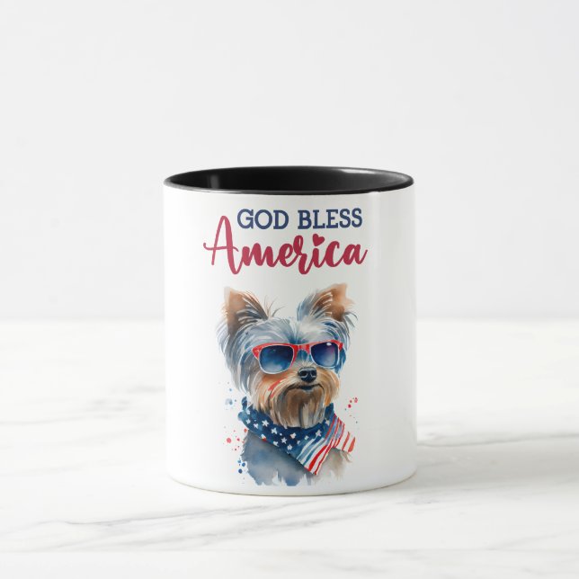 Caneca Cachorro Patriota-Yorkie (Centro)