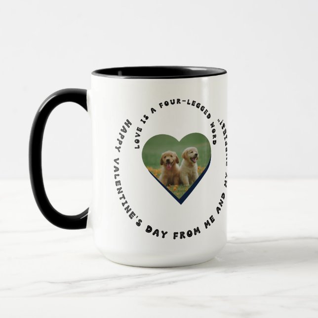 Caneca Cachorro Personalizado De Paw-some (Esquerda)
