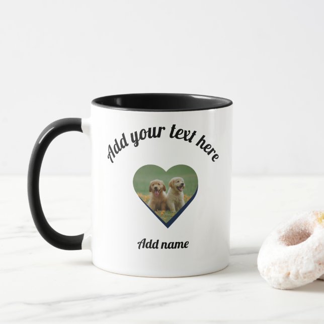 Caneca Cachorro Personalizável Lover Mug - Personalize se (Com Donut)