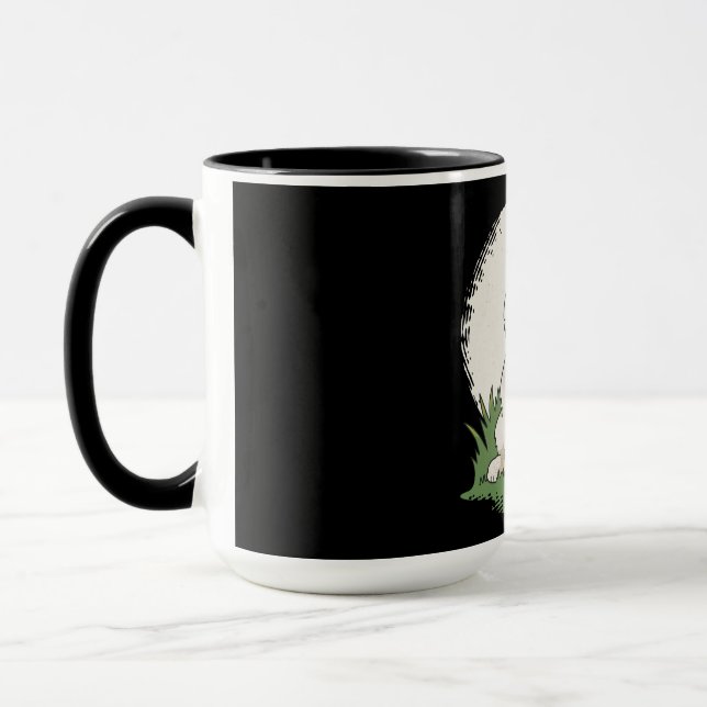 Caneca Cachorro Samoyed Engraçado (Esquerda)