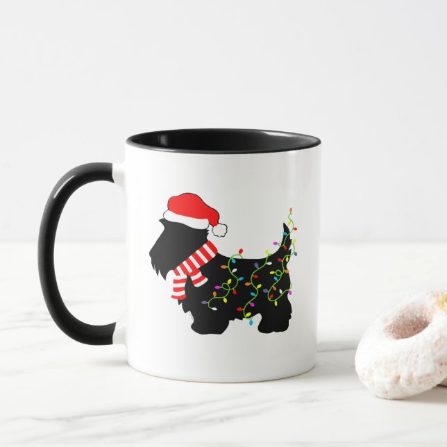 Caneca Cachorro Scottie com Luzes (Com Donut)