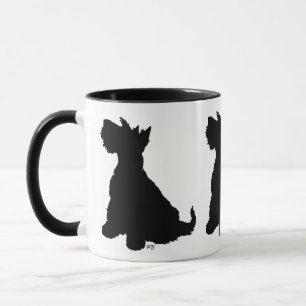 Caneca Cachorro Scottie Sentado