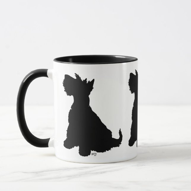 Caneca Cachorro Scottie Sentado (Esquerda)