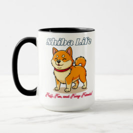 Caneca Cachorro Shiba Inu Mais Feliz