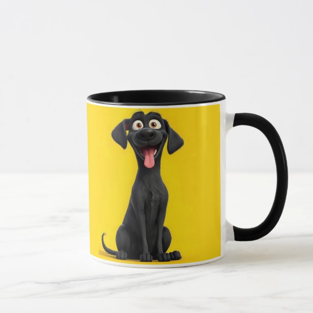 Caneca Cachorro Simples - Presente Adorável para A (Direita)