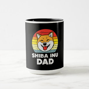 Caneca Cachorro Sunset e akita Bonito Cachorro Presente
